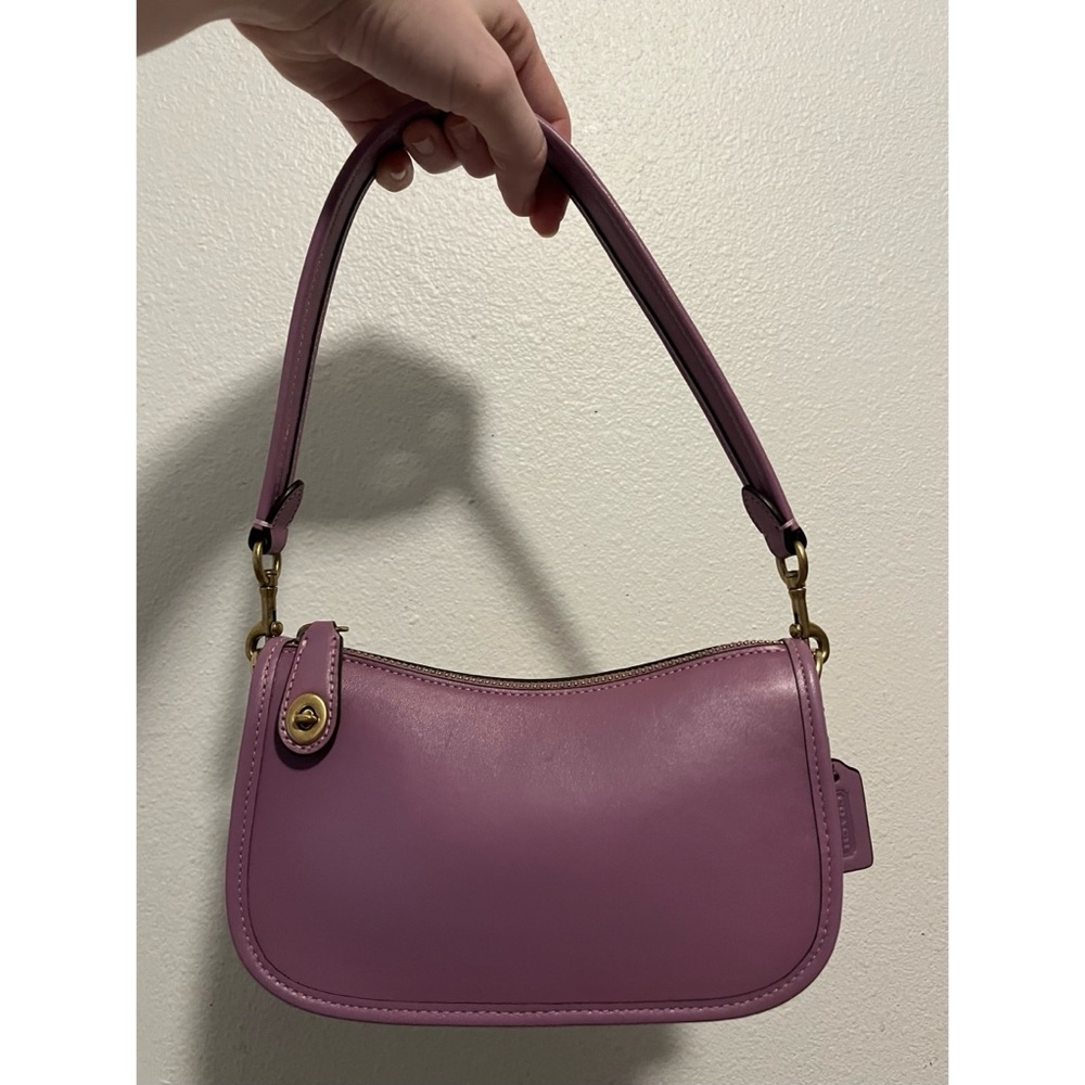 Coach Purple/Pink Leather Shoulder Bag